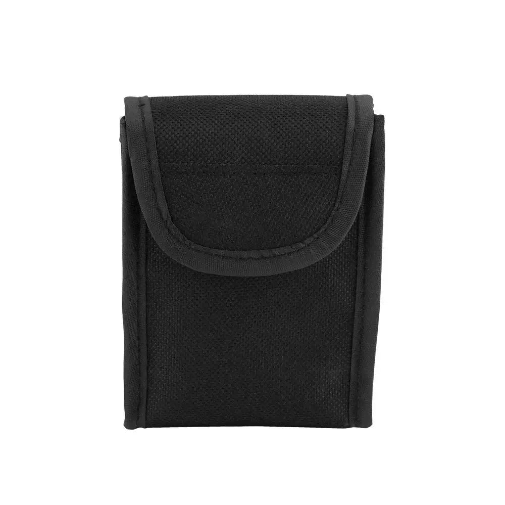 Compact black carrying case for 8x21 Foldable Roof-Prism Binoculars, perfect for travel and protection.