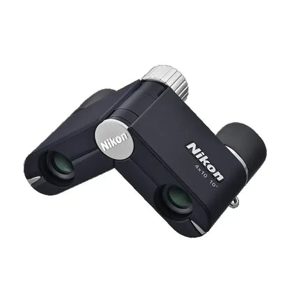 Nikon 4x10 CF Binoculars in Dark Navy on a white background