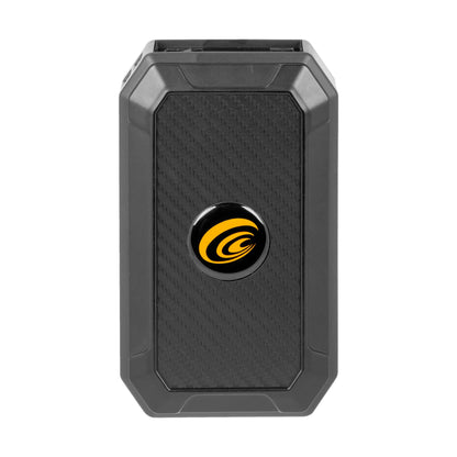 USB Power Bank with Red LED Flashlight designed for outdoor use and rugged conditions.