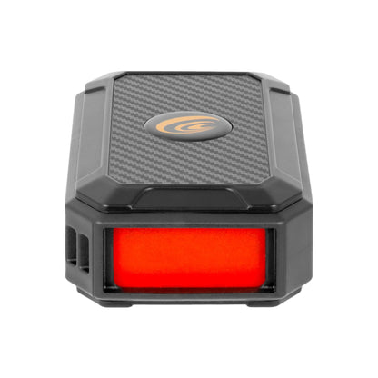 USB Power Bank with Red LED Flashlight designed for portability and illumination.