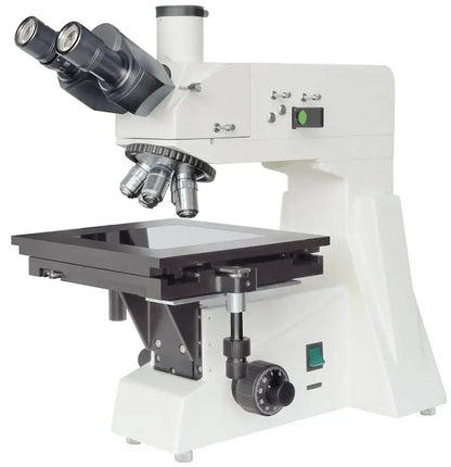 Microscope on a white background