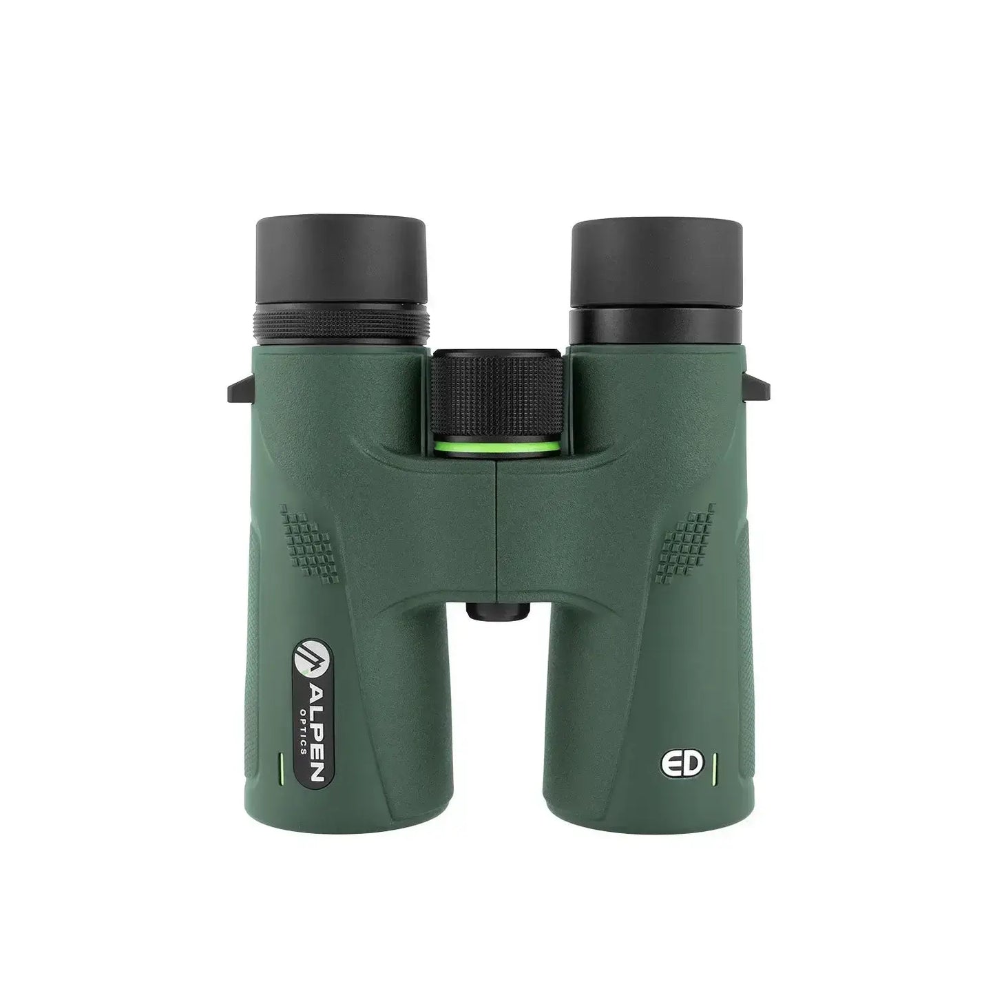 Alpen Chisos 10x42 ED Binoculars top view. 