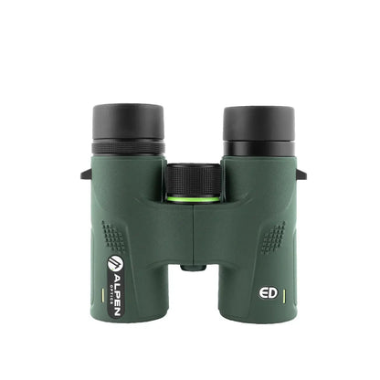 Alpen Chisos 6.5x32 ED Binoculars Top view vertical. 