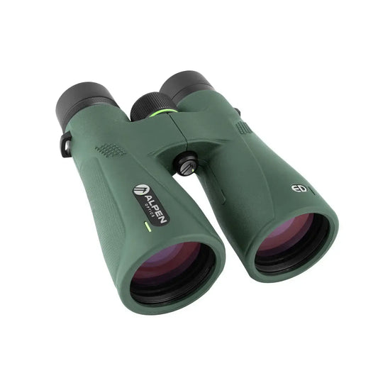 Alpen Chisos 12x50 ED Binoculars Top right view. 