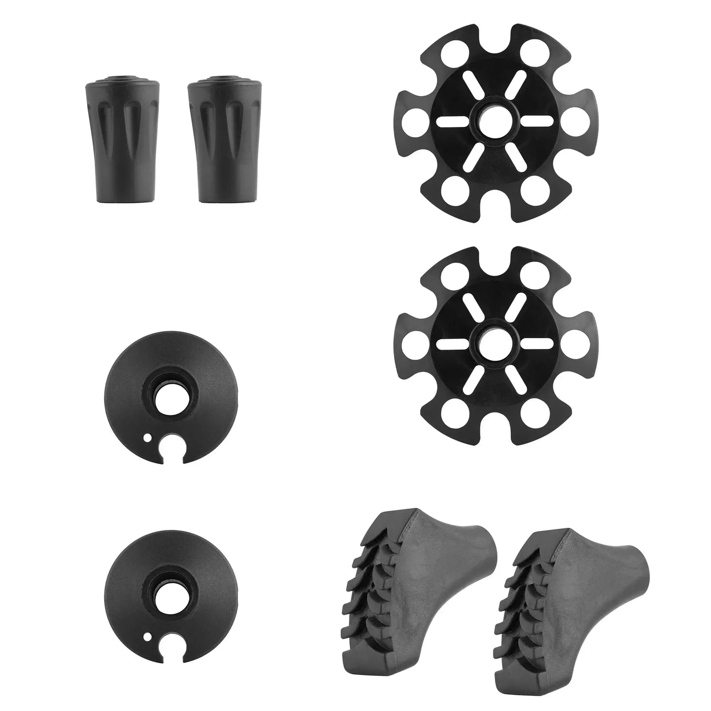 Alpen Carbon Trekking Poles Set accessories and options that come in the box. 