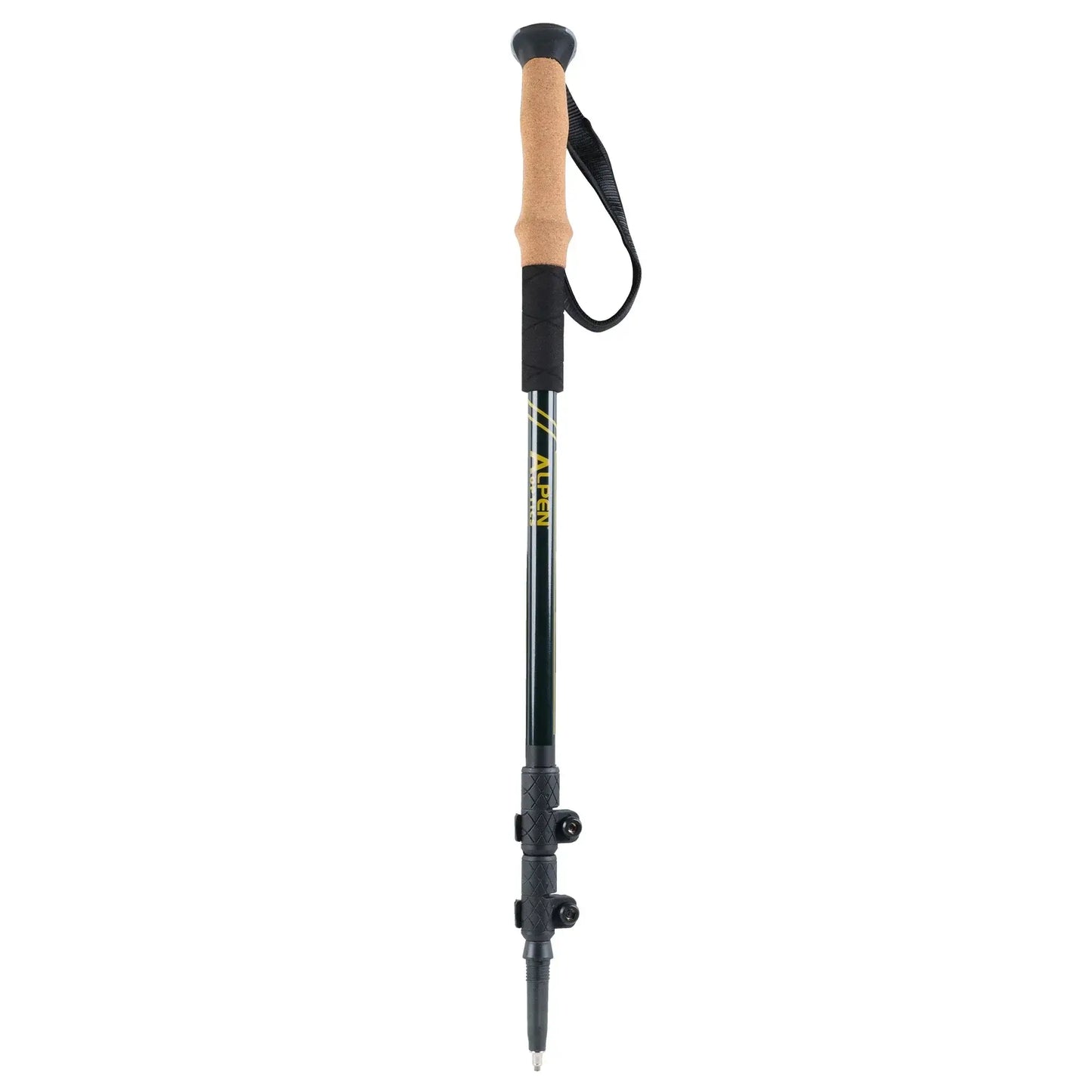 Alpen Carbon Trekking Poles Set single pole view. 