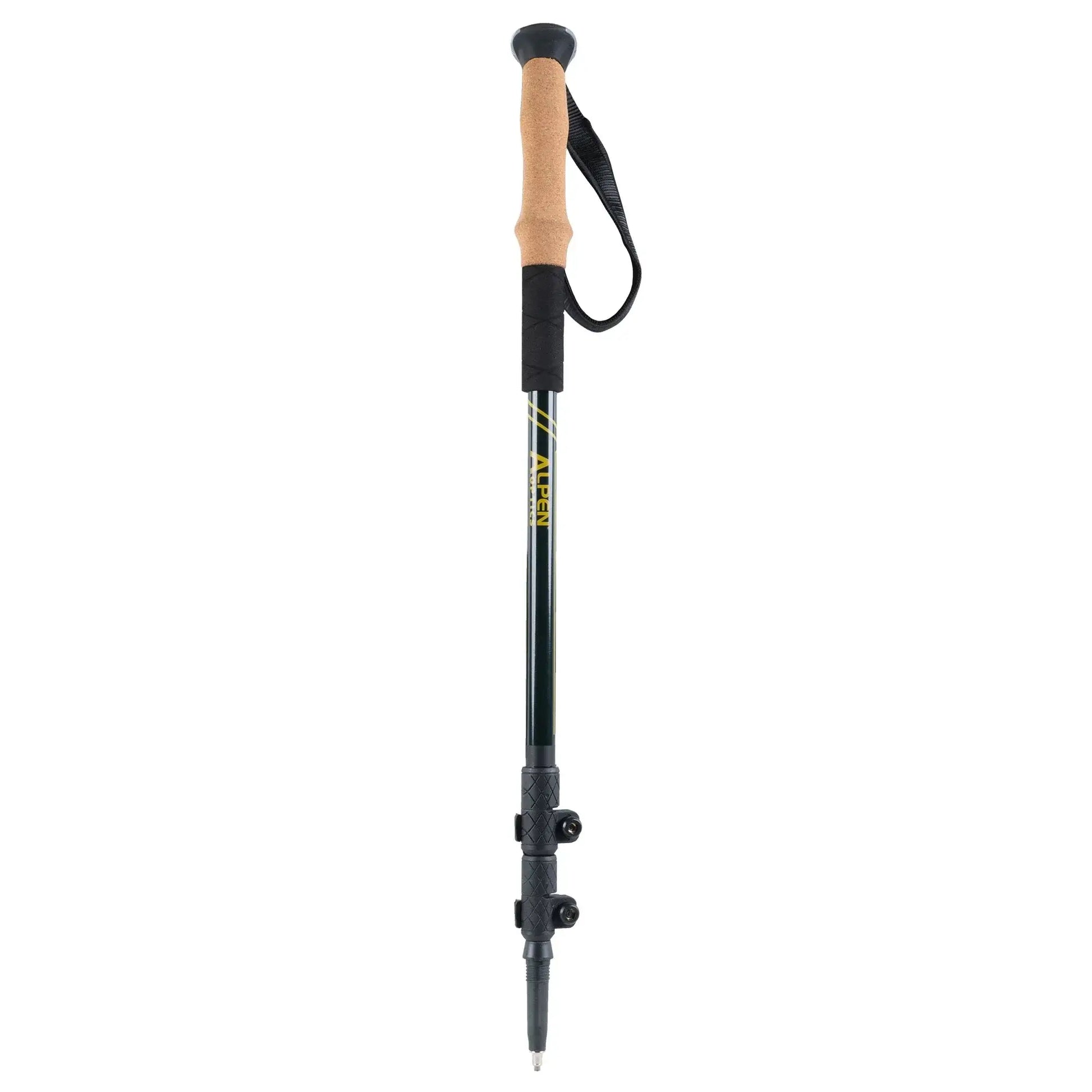 Alpen Carbon Trekking Poles Set single pole view. 