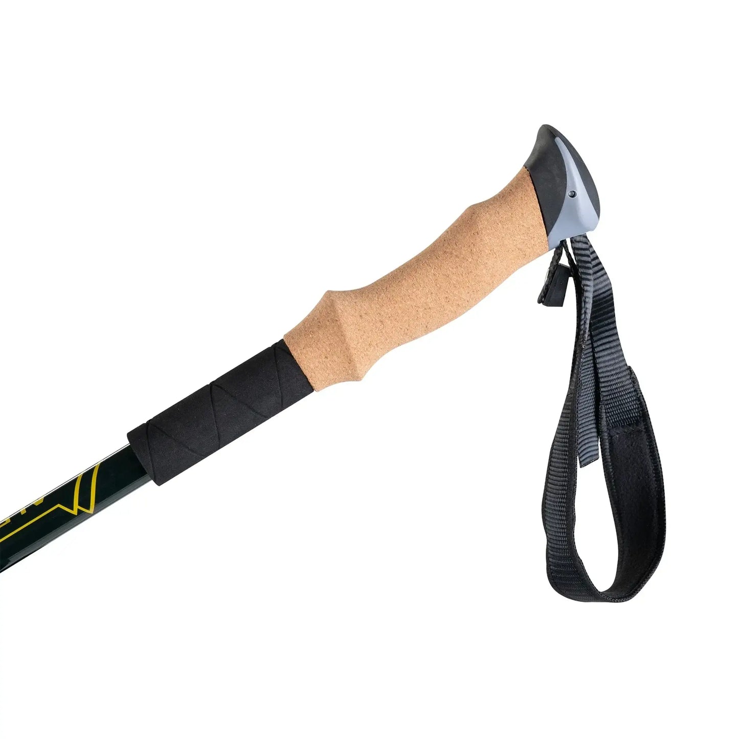 Alpen Carbon Trekking Poles Set handle close-up.