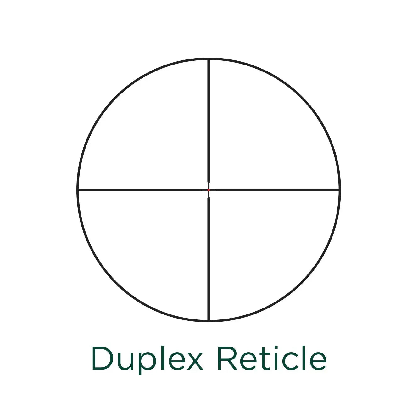 XP 1-6x24 Duplex Riflescope with SmartDot Duplex Reticle cross hairs. 