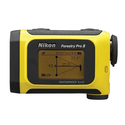 LCD view Nikon Forestry Pro II Laser Rangefinder