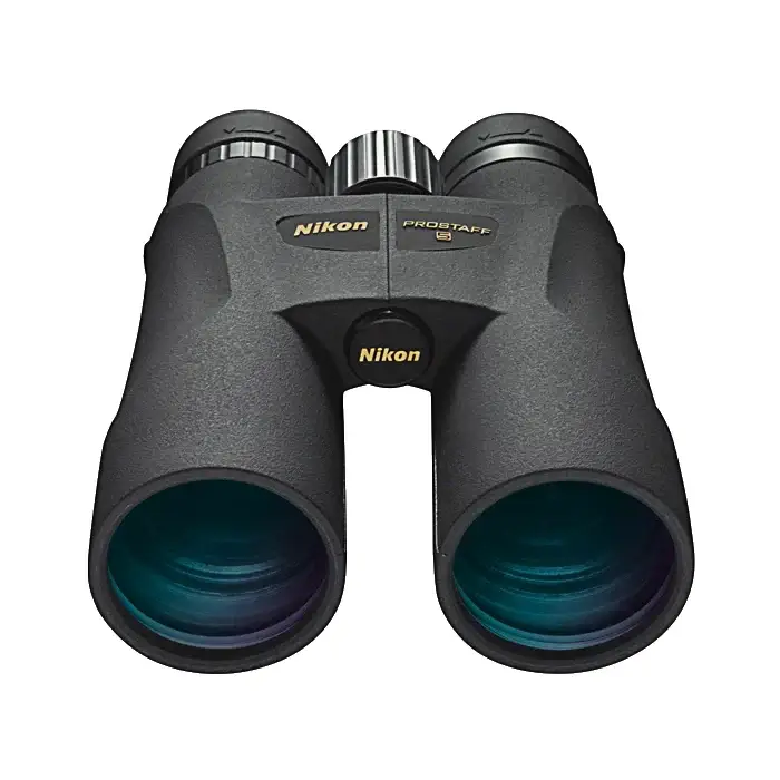 PROSTAFF 5 10x50 Binoculars with large objective lens for clear, long-range visibility in rugged outdoor conditions.