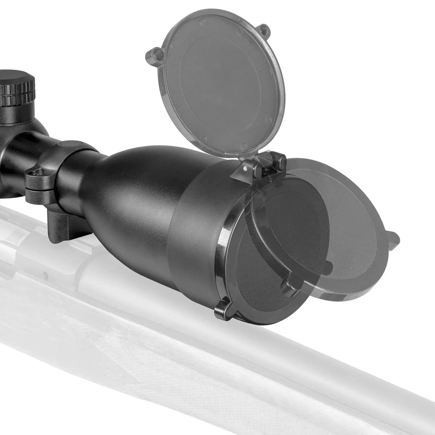 Alpen Apex 4.5-27x50 showing lens cover movement. 