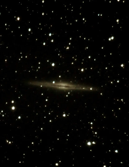 Spiral galaxy in a starry night sky