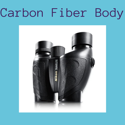 Nikon Travelite 10x25 Binoculars | High-Power Compact Performance & Distortion-Free Aspherical Optics