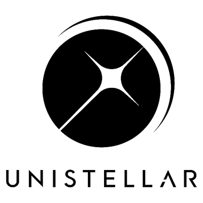 Unistellar logo with a link to the collection page at fargazing.com