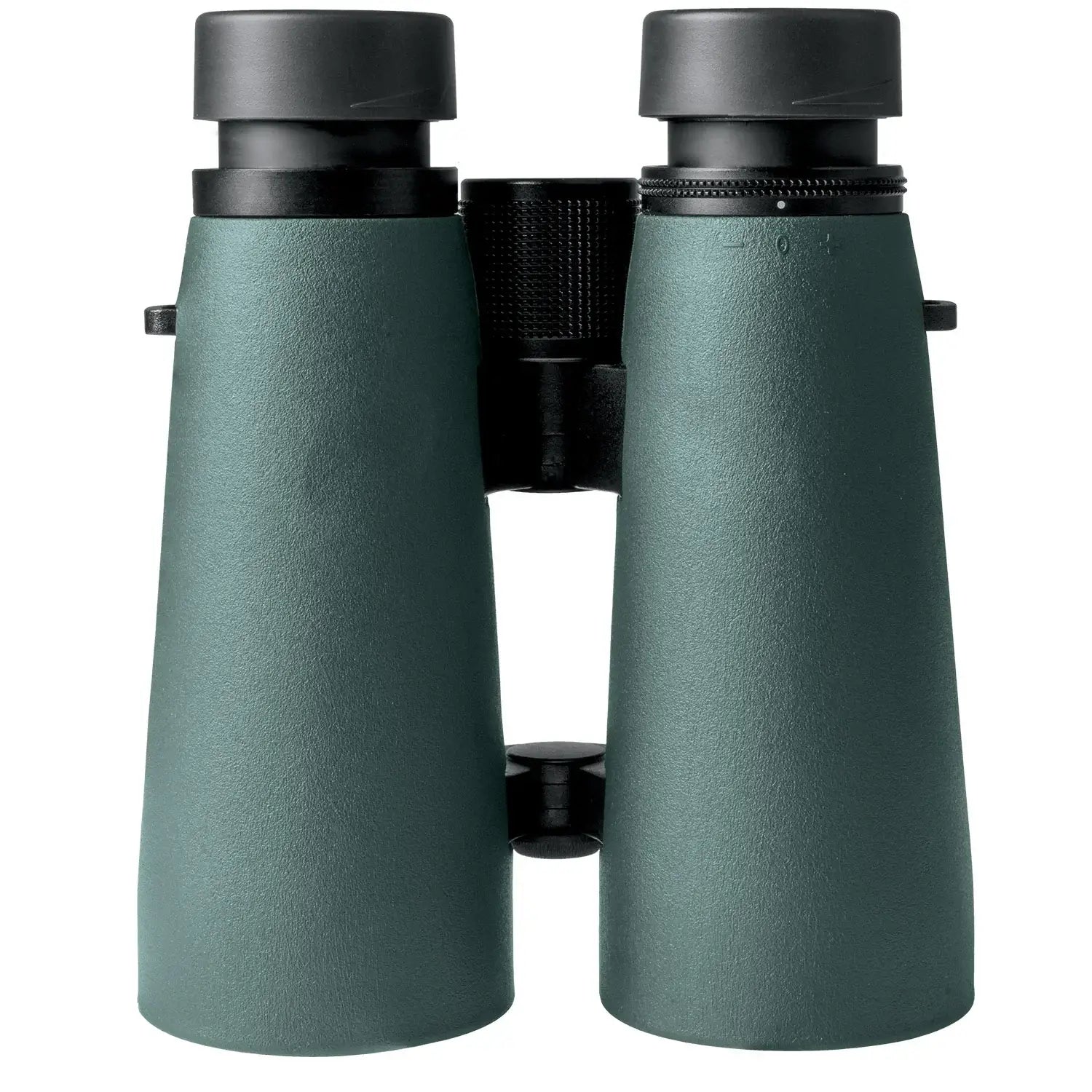 Alpen Optics Wings 8x56 Binoculars Bottom view with focus eyepieces expanded. 