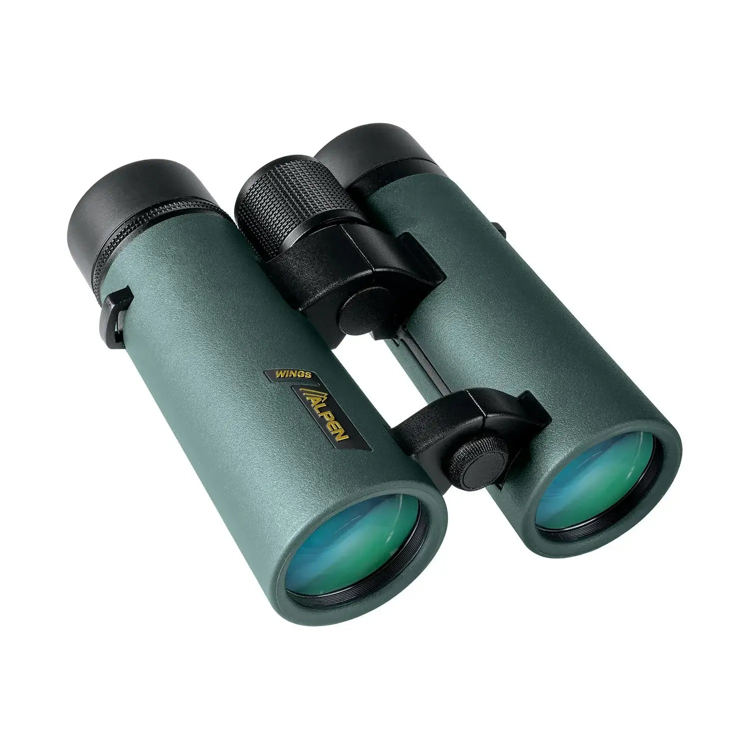 Alpen Optics Wings 8x42 Binoculars top view. 