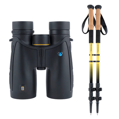 National Geographic | 10x42 Waterproof Binoculars & Carbon Trekking Poles Bundle