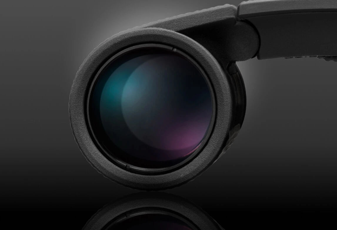 Nikon Trailblazer II close-up of the objective lens.